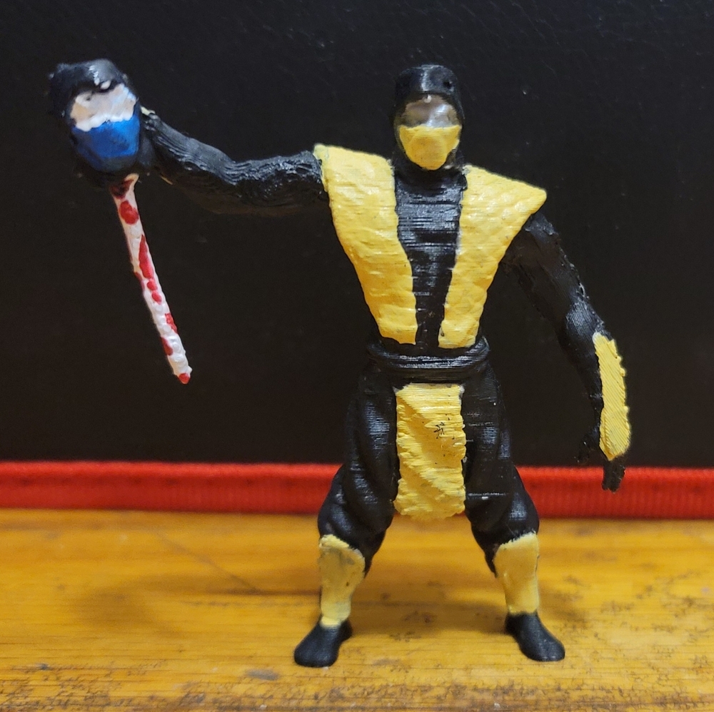 Mortal Kombat Scorpion Mini Model